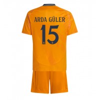 Real Madrid Arda Guler #15 Vieras Peliasu Lasten 2024-25 Lyhythihainen (+ Lyhyet housut)